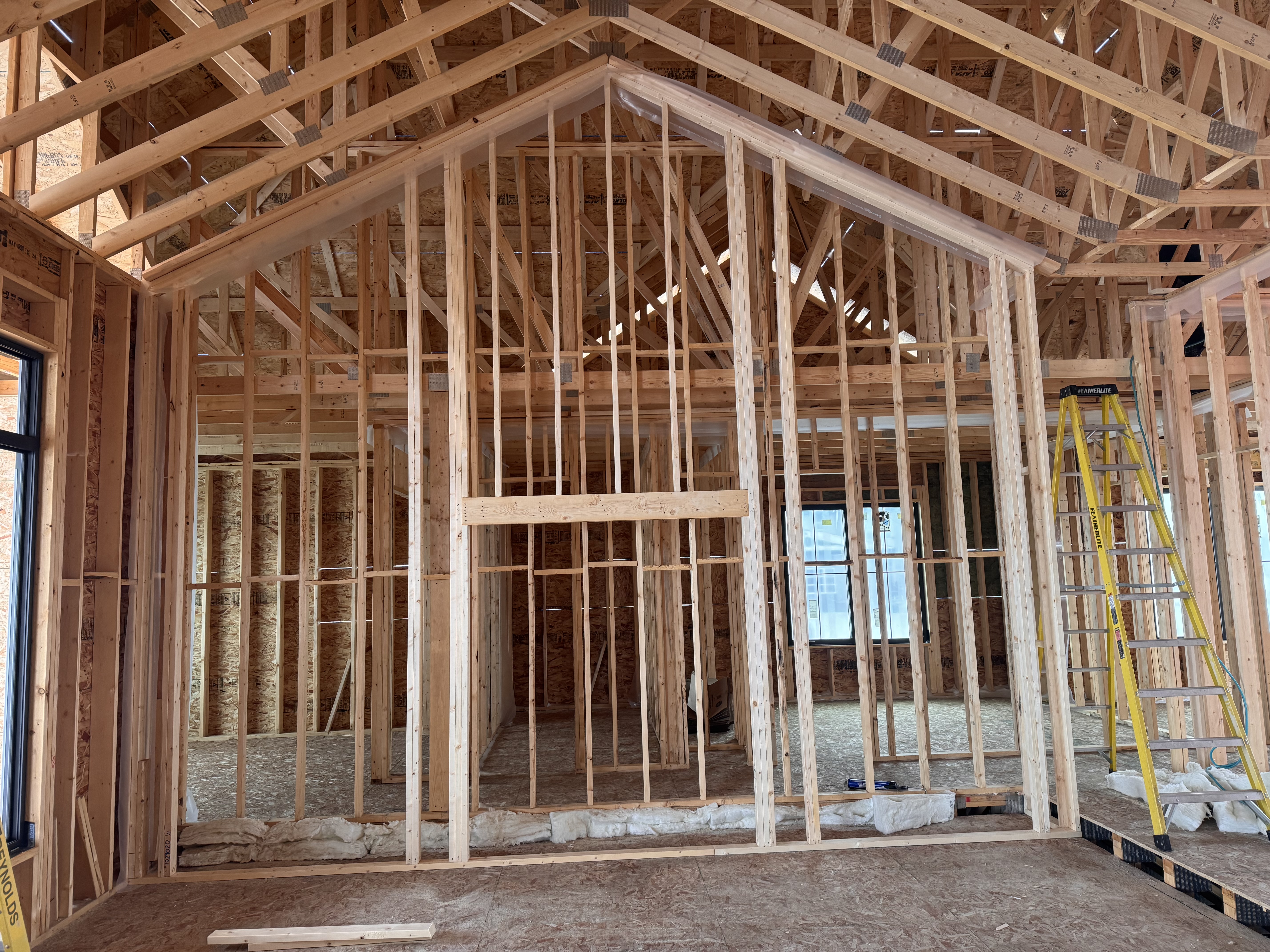 Interior structural framing work